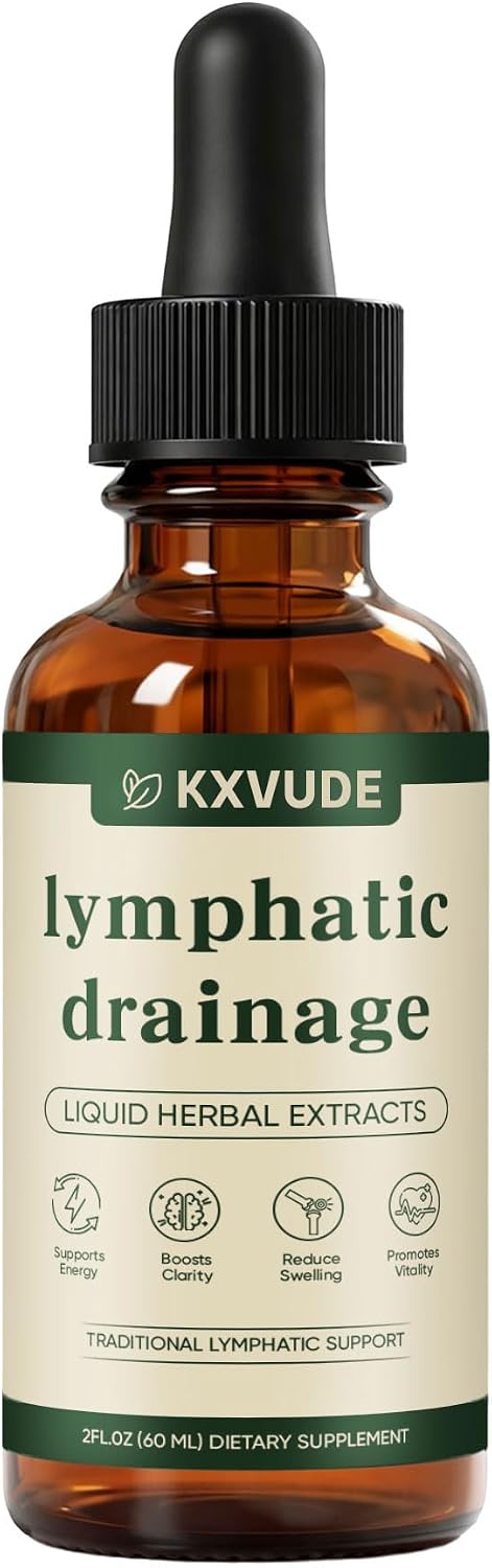 KXVUDE Lymphatic Drainage Drops, 2 fl oz bottle
